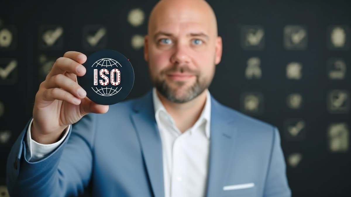 Tommy Findlay with ISO badge